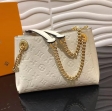Louis Vuitton Monogram Empreinte Leather Surene BB M43877 Cream