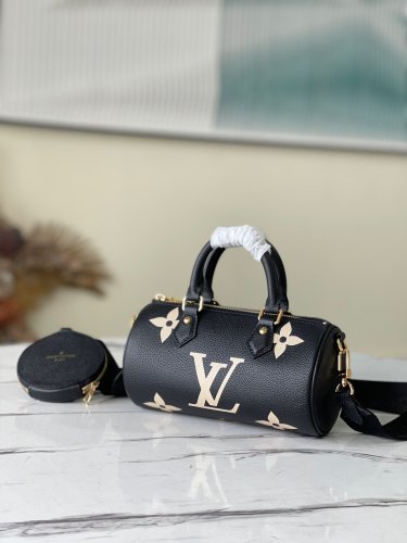 Louis Vuitton Papillon BB Bicolor Monogram Empreinte Leather in Black - Women - Handbags M45980