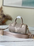 Louis Vuitton Papillon BB Bicolor Monogram Empreinte Leather in Dove - Women - Handbags M46031