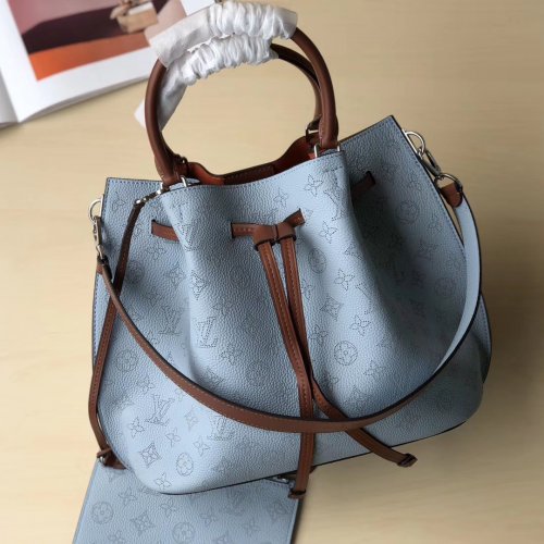 Louis Vuitton Mahina Leather Calfskin Girolata M53154 Horizon Blue Louis Vuitton Mahina Leather Calfskin Girolata M53154 Horizon Blue