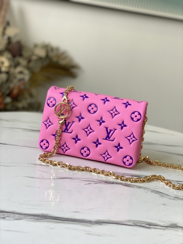 Louis Vuitton Pochette Coussin Other Leathers in Pink/Purple - Small Leather Goods M80745
