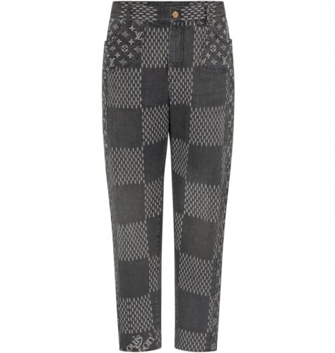 Louis Vuitton X Nigo Damier Giant Waves Monogram Denim Pants 1A88WJ