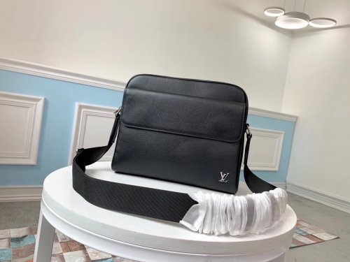 Louis Vuitton Taiga Alex Messenger PM M30260 Black Louis Vuitton Taiga Alex Messenger PM M30260 Black