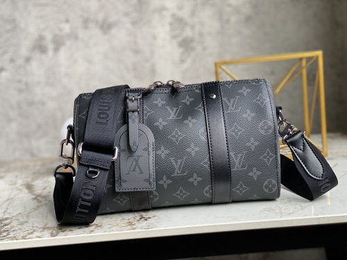 Louis Vuitton City Keepall G66 Monogram Eclipse Canvas in Black - Men Bags M45936