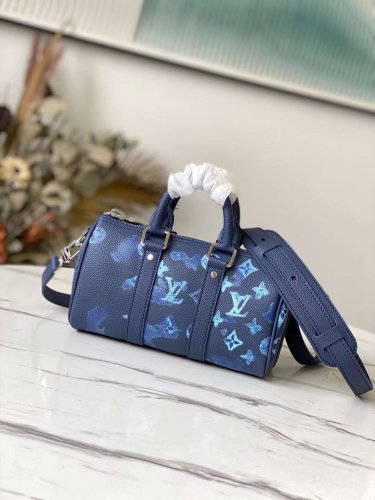 Louis Vuitton Keepall XS Other Leathers in Blue Bags M57844 Louis Vuitton Keepall XS Other Leathers in Blue Bags M57844