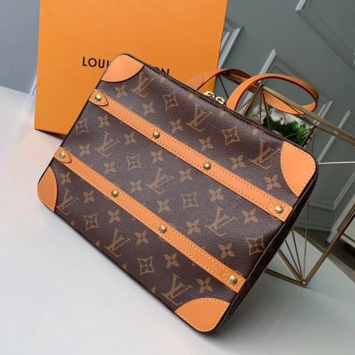 Louis Vuitton Monogram canvas Men Soft Trunk Messenger PM M68494 Louis Vuitton Monogram canvas Men Soft Trunk Messenger PM M68494