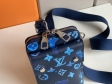 Louis Vuitton Phone Pouch Other Leathers in Blue Technology Items M80466
