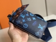 Louis Vuitton Phone Pouch Other Leathers in Blue Technology Items M80466