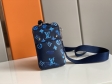 Louis Vuitton Phone Pouch Other Leathers in Blue Technology Items M80466