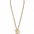 Louis Vuitton X Nigo Squared LV Gold Necklace MP2692