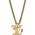 Louis Vuitton X Nigo Squared LV Gold Necklace MP2692