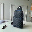 Louis Vuitton Damier Graphite Canvas Men Avenue Sling Bag N40008 Neon Louis Vuitton Damier Graphite Canvas Men Avenue Sling Bag N40008 Neon