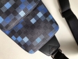 Louis Vuitton Damier Graphite Pixel Men Avenue Sling Bag N40067 Blue