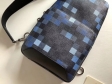 Louis Vuitton Damier Graphite Pixel Men Avenue Sling Bag N40067 Blue
