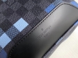 Louis Vuitton Damier Graphite Pixel Men Avenue Sling Bag N40067 Blue