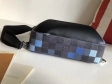 Louis Vuitton Damier Graphite Pixel Men Avenue Sling Bag N40067 Blue