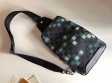 Louis Vuitton Damier Graphite Pixel Men Avenue Sling Bag N40069 Green