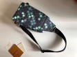 Louis Vuitton Damier Graphite Pixel Men Avenue Sling Bag N40069 Green