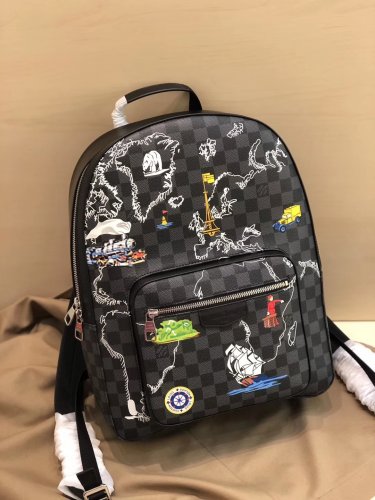Louis Vuitton Damier Graphite Maps Renaissance Josh Backpack N40199 Louis Vuitton Damier Graphite Maps Renaissance Josh Backpack N40199