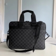 Louis Vuitton Damier Graphite Canvas Men Utility Business Bag N40278