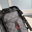Louis Vuitton Damier Graphite Canvas Men Utility Business Bag N40278