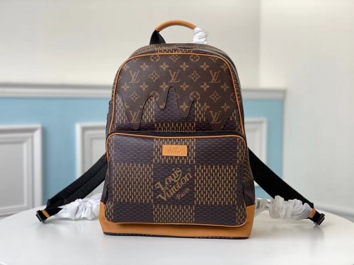 Louis Vuitton X Nigo Giant Damier Ebene Canvas Campus Backpack N40380