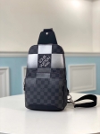 Louis Vuitton Damier Graphite Canvas AVENUE SLING BAG N40403 White