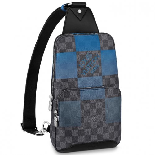 Louis Vuitton Damier Graphite Canvas AVENUE SLING BAG N40404 Blue