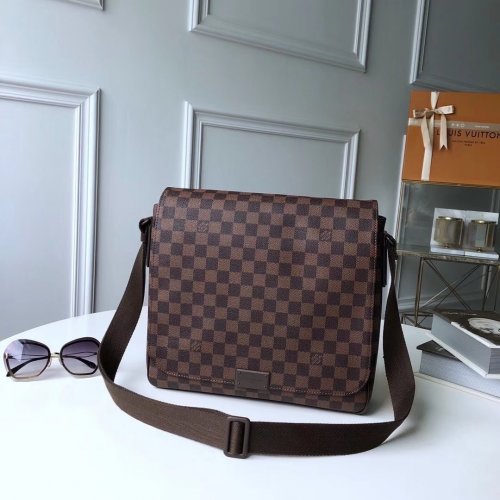 Louis Vuitton Damier Ebene Canvas District MM N41212 Louis Vuitton Damier Ebene Canvas District MM N41212