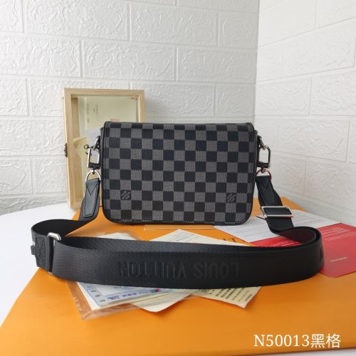 Louis Vuitton Studio Messenger Damier Infini Leather Grey Bags N50007 Louis Vuitton Studio Messenger Damier Infini Leather Grey Bags N50007