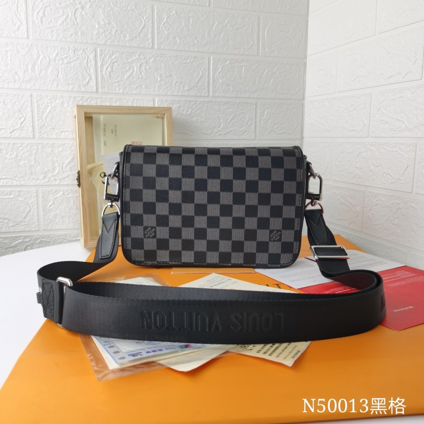 Louis Vuitton Studio Messenger Damier Infini Leather Grey Bags N50007