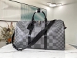 Louis Vuitton Keepall Bandouliere 50 Damier Graphite Canvas in Black - Travel N50016