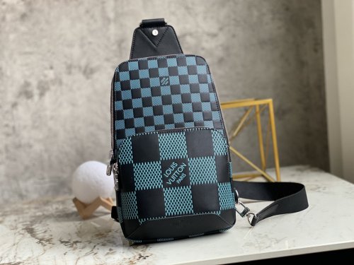 Louis Vuitton Avenue Slingbag Damier Infini Leather in Aqua Green - Bags N50038 Louis Vuitton Avenue Slingbag Damier Infini Leather in Aqua Green - Bags N50038