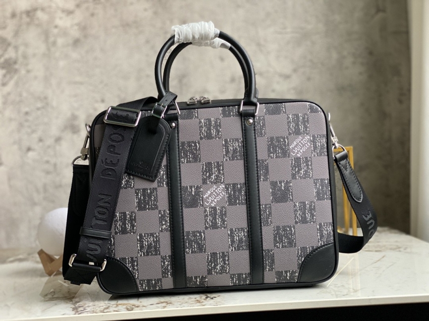 Louis Vuitton Sirius Briefcase Other Leathers in Black - Men Bags N50072