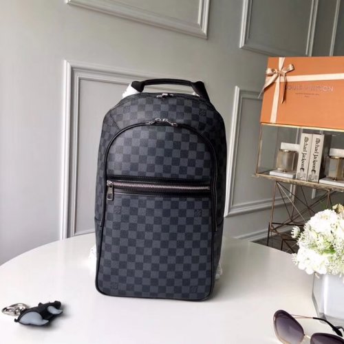 Louis Vuitton Damier Graphite Canvas Michael Backpack Men N58024 Louis Vuitton Damier Graphite Canvas Michael Backpack Men N58024