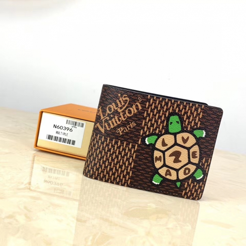 Louis Vuitton X Nigo Giant Damier Ebene Canvas Multiple Wallet N60396