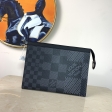 Louis Vuitton Pochette Voyage Damier Graphite Canvas in Black - Travel N60444