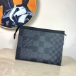 Louis Vuitton Pochette Voyage Damier Graphite Canvas in Black - Travel N60444