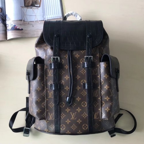 Louis Vuitton Monogram Exotique Men Christopher PM Backpack N93491 Louis Vuitton Monogram Exotique Men Christopher PM Backpack N93491