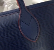 Louis Vuitton Epi Leather Neverfull MM tote M40932 Dark Blue