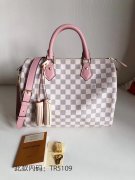 Louis Vuitton Damier Azur Speedy 30 Bandouliere N41373 Eau de Rose Pink