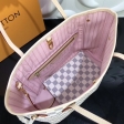 Louis Vuitton Damier Azur Canvas Neverfull PM tote M41362 Pink