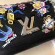 Louis Vuitton Epi Cowhide Leather Twist MM M52897 M50280 Flower Black