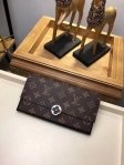 Louis Vuitton Monogram Canvas Flore Wallet M64585 Noir Black