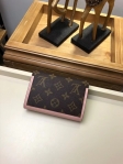 Louis Vuitton Monogram Canvas Flore Compact Wallet M64587 Magnolia Rose Ballerine Pink