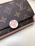 Louis Vuitton Monogram Canvas Flore Compact Wallet M64587 Magnolia Rose Ballerine Pink