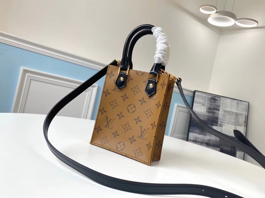 Louis Vuitton Monogram Reverse Canvas Petit Sac Plat Bag M69442MR