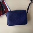 Louis Vuitton Taigarama Outdoor Messenger Bag Men M30242 Cobalt Navy Blue