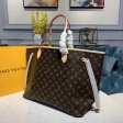 Louis Vuitton Monogram Canvas Neverfull GM Tote M40990 Beige M40157