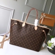Louis Vuitton Monogram Canvas Neverfull MM Tote Women M40995 Beige M40156